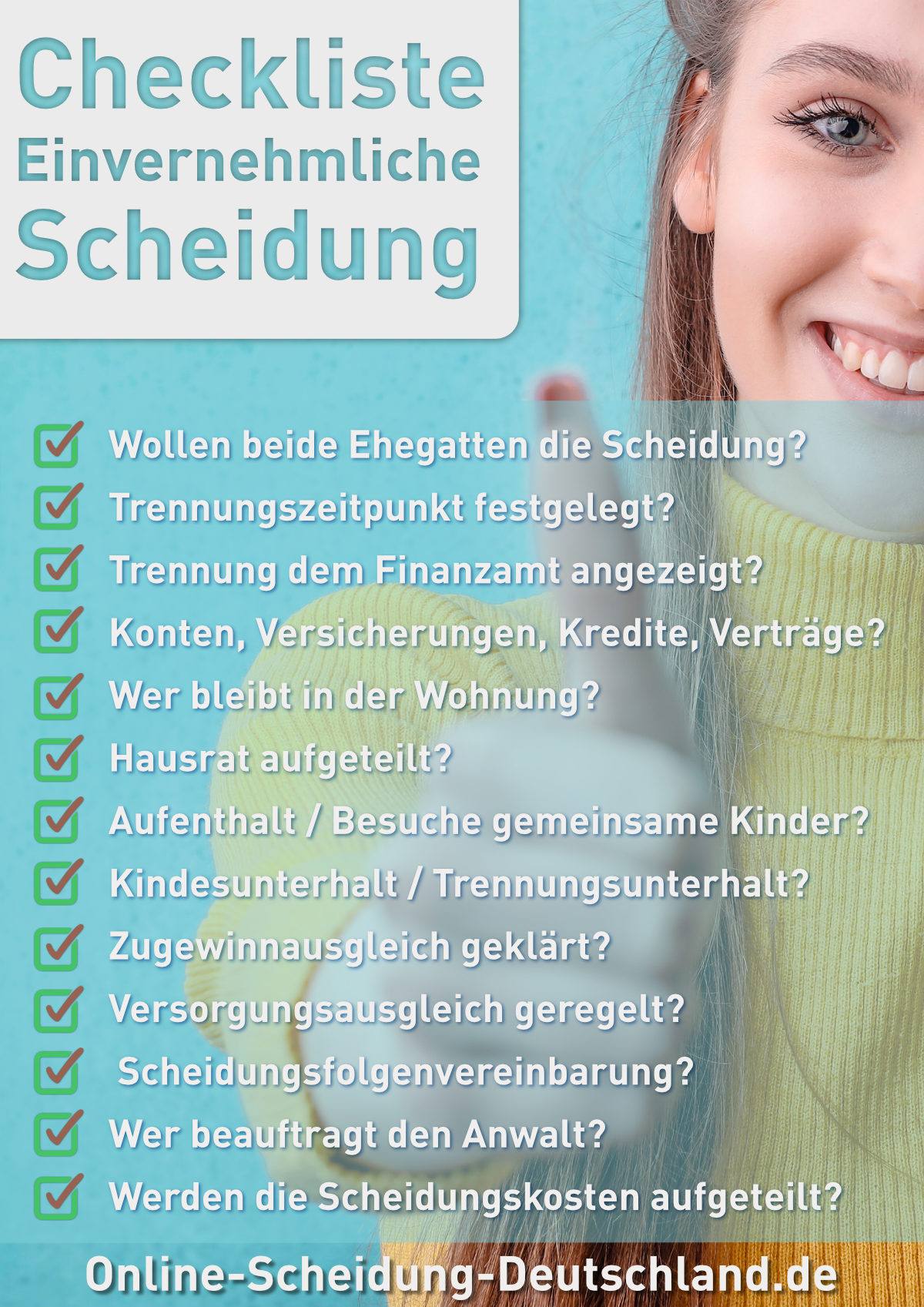 Checkliste einvernehmliche Scheidung 