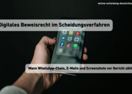 Digitales Beweisrecht im Scheidungsverfahren: Wann WhatsApp-Chats, E-Mails und Screenshots vor Gericht zählen