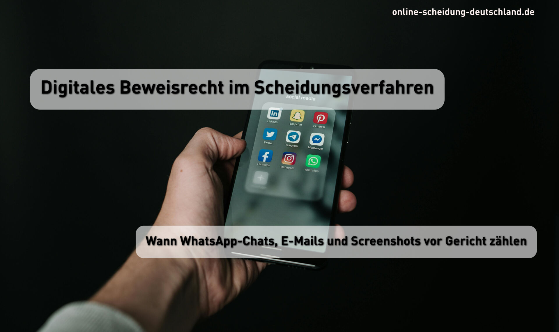 Digitales Beweisrecht im Scheidungsverfahren: Wann WhatsApp-Chats, E-Mails und Screenshots vor Gericht zählen