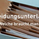 Scheidungsunterlagen - welche braucht man?