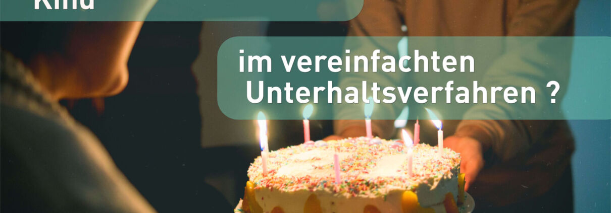 Volljähriges Kind im Unterhaltsverfahren