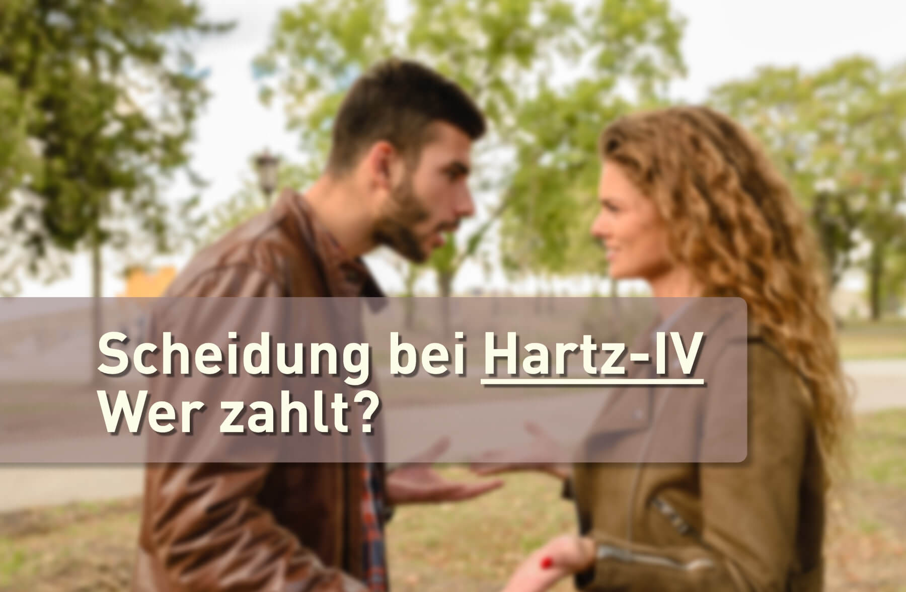 wer zahlt Scheidung bei Hartz 4